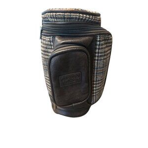 Vintage Portland Ireland Leather & Plaid Golf Club Headcover Bag